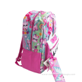 Wholesale 600D Polyester Large Capacity Cheap Pink Unicorn school bags